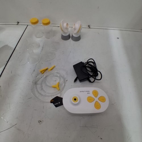 13PC MEDELA PUMP MAXFLOW IN STYLE DOUBLE ELECTRIC BREAST PUMP - 21 MM/24 MM SHIELDS - GREY image 3