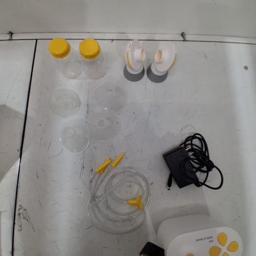 13PC MEDELA PUMP MAXFLOW IN STYLE DOUBLE ELECTRIC BREAST PUMP - 21 MM/24 MM SHIELDS - GREY image 4