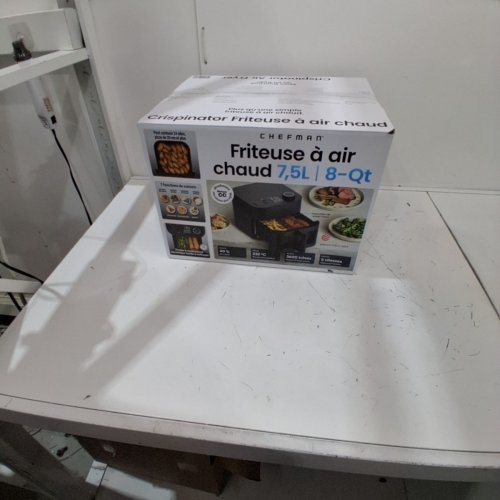 CHEFMAN CRISPINATOR HIGH POWERED AIR FRYER - 8QT - BLACK (MODEL: C38-8WD7-1M-1CAP / 1993109) image 6