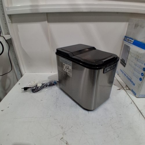 DANBY PORTABLE "ICE N' EASY" ICE MAKER - MAKES 25LBS OF ICE A DAY - STAINLESS STEEL (MODEL: DIM2500SSDB) image 4