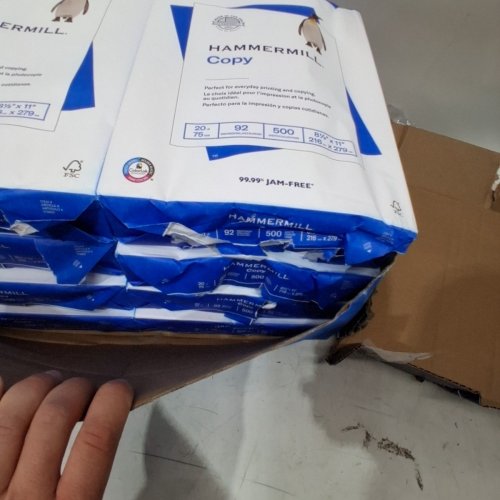 4000PK HAMMERMILL PRINTER PAPER 20 LBS - 11" X 8.5" - WHITE image 3