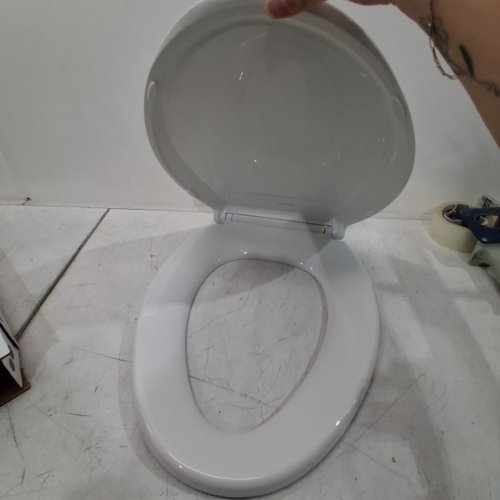 KOHLER CACHET ELONGATED TOILET SEAT - FITS BOWLS 18-5/8" - CREAM WHITE (MODEL: 4636-RL-0) image 3