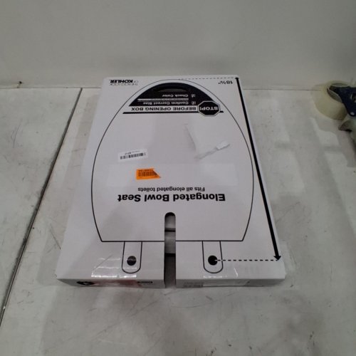 KOHLER CACHET ELONGATED TOILET SEAT - FITS BOWLS 18-5/8" - CREAM WHITE (MODEL: 4636-RL-0) image 4