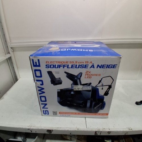 SNOWJOE ELECTRIC SNOW BLOWER WITH DUAL LED LIGHTS - CORDED ELECTRIC - 15 AMP - 22'' - BLUE (MODEL:SJ627E-CVR) image 6