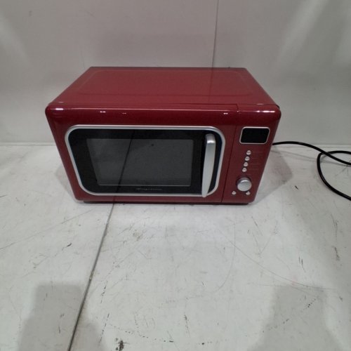 FRIGIDAIRE RETRO MICROWAVE OVEN - 0.7CU.FT - 700W - RED/SILVER (MODEL: EMW788-MERLOTSLV) image 5
