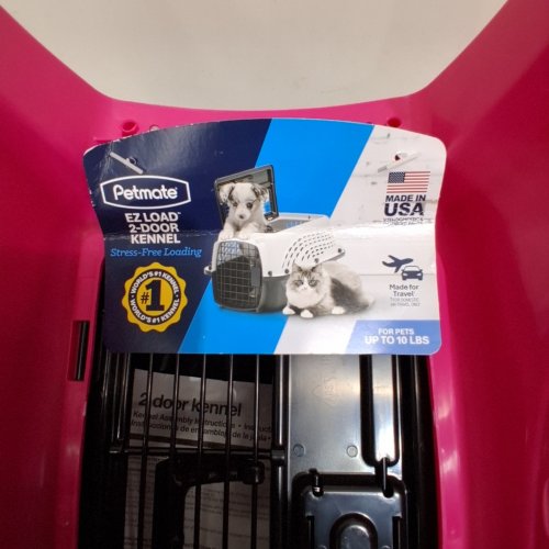 PETMATE TWO DOOR PET KENNEL - MAX 10LBS - PINK image 2