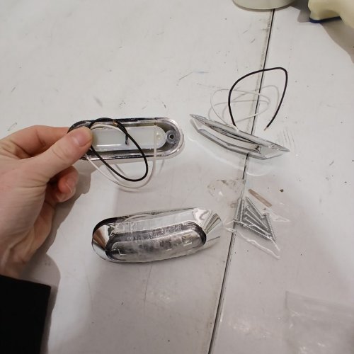4PK LED BOAT INTERIOR LIGHTS - 12 V - CHROME HOUSING image 3