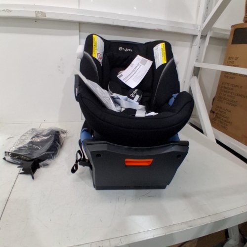 CYBEX GOLD ATON 2 REAR FACING INFANT CAR SEAT WITH SENSORSAFE BUCKLE - 35LB MAX - LAVASTONE BLACK (MODEL: ATON 2) image 7