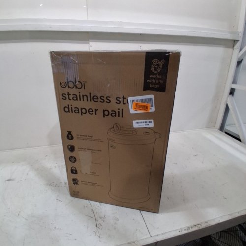 UBBI STEEL DIAPER PAIL WITH SAFETY LOCK - 13GAL - TAUPE - (MODEL: 10037) image 7