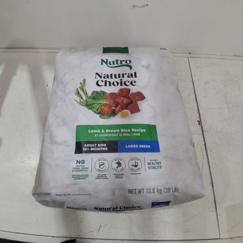 NUTRO NATURAL CHOICE LARGE BREED ADULT DRY DOG FOOD LAMB & BROWN RICE - 30LBS image 2