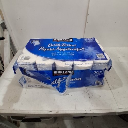 30PK KIRKLAND SIGNATURE 2-PLY WIDE BATHROOM TISSUE / TOILET PAPER - WHITE (MODEL: 6262016) image 2