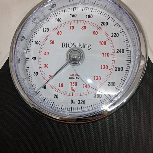 BIOS LIVING PREMIUM ANALOG SCALE - 330LB CAPACITY - BLACK/WHITE (MODEL: SC404) image 3