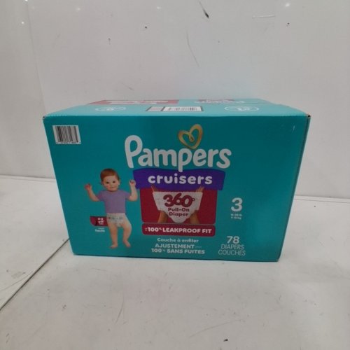 78PK PAMPERS CRUISERS 360˚ FIT DISPOSABLE BABY DIAPERS WITH LEAKPROOF STRETCHY WAISTBAND - SIZE 3 image 4