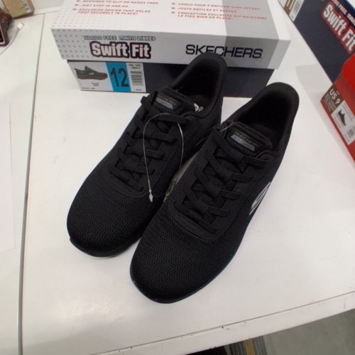 MEN'S SKECHERS ARCH COMFY 2.0 SLIP ON SNEAKERS - 12 - BLACK (STYLE:1998912) image 2