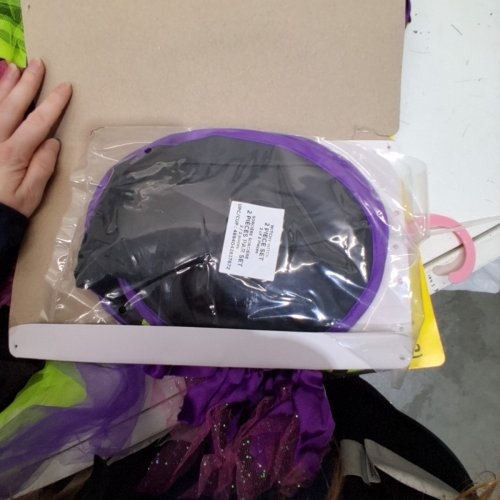 2PC GIRL'S PARTYHOLIC WITCHY WITCH COSTUME SET - LARGE (10-12) - BLACK / PURPLE / GREEN image 3