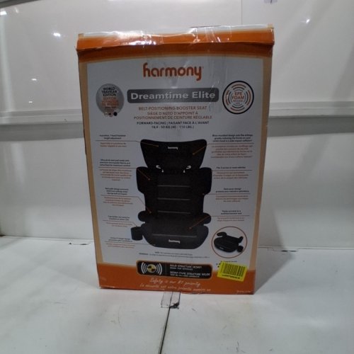 HARMONY 2-IN-1 DREAMTIME ELITE HIGH-BACK BOOSTER CAR SEAT WITH CUP HOLDER - 40 -110LBS - BLACK (MODEL: 0303029BLK) image 6
