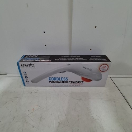 HOMEDICS CORDLESS PERCUSSION BODY MASSAGER WITH SOOTHING HEAT - WHITE (MODEL: HHP-405HJ) image 3