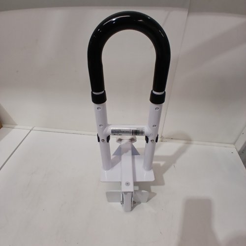 DRIVE MEDICAL ADJUSTABLE BATHTUB SAFETY RAIL TOOL-FREE CLAMP MOUNT – 300LBS CAPACITY – WHITE/BLACK (MODEL: RTL12036-ADJ) image 4
