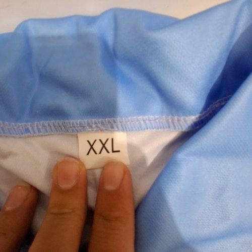 MENS CASUAL BUTTON DOWN T-SHIRT - 2XL - BLUE FADE image 3