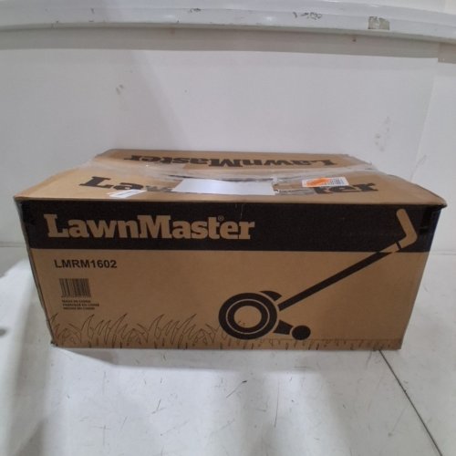LAWNMASTER PUSH REEL LAWN MOWER - 16" - BLACK/ORANGE (MODEL: LMRM1602) image 5