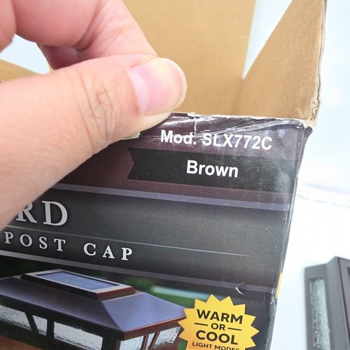 CLASSY CAPS OXFORD SOLAR POST CAP - 6" X 6" - BROWN (MODEL: SLX772) image 4