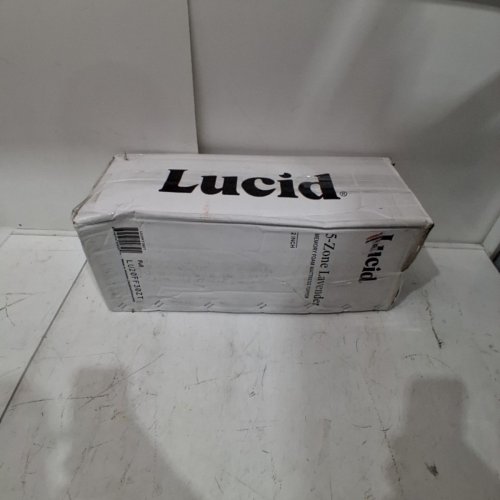 LUCID 5-ZONE GEL MEMORY FOAM MATTRESS TOPPER - FULL / 2" THICK - PURPLE (MODEL: LU20FF30ZNGT) image 5