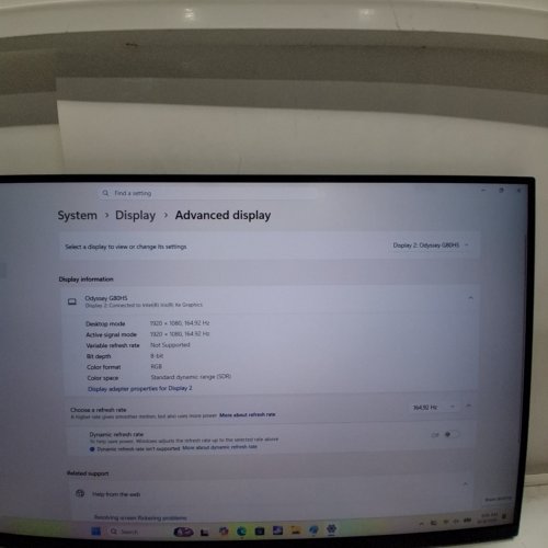 SAMSUNG ODYSSEY G8 32" GAMING MONITOR |HDR10+ GAMING, FAST IPS, 1MS (GTG), G-SYNC COMPATIBILITY | 6 K 165HZ / 3 K 330HZ - BLACK - (MODEL: S32HG802ES) image 2