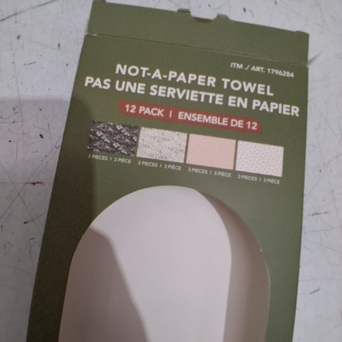 12PK EVERGRACE NOT-A-PAPER TOWEL - MACHINE WASHABLE AND SUPER ABSORBENT - ASSORTED PATTERNS (MODEL: 1796284) image 3