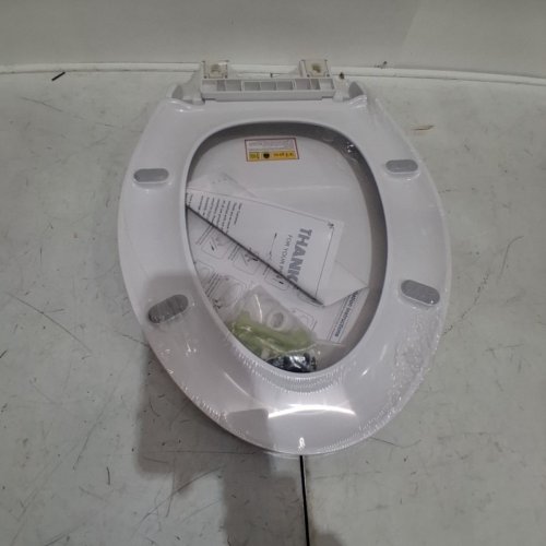 KOHLER CACHET ELONGATED TOILET SEAT - FITS BOWLS 18 5/8" - WHITE image 2