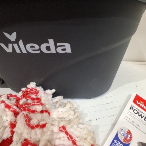 VILDEA EASYWRING SPIN MOP & BUCKET SYSTEM - 22" TO 36" - BLACK/RED image 5