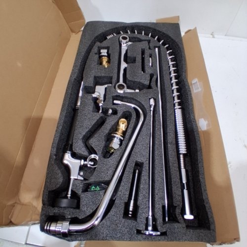 MS DECK MOUNT PULL OUT SPRAY VALVE COMMERCIAL DISHWASHER PRE RINSE FAUCET - 1.42 GPM - STAINLESS STEEL image 3
