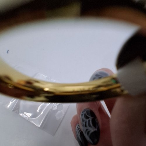 ADULTS NOKMIT FINE JEWELRY WEDDING BAND RING - SIZE 9 / 3 MM - 1/20 14 K GOLD (ITEM: X003F0010F) image 3