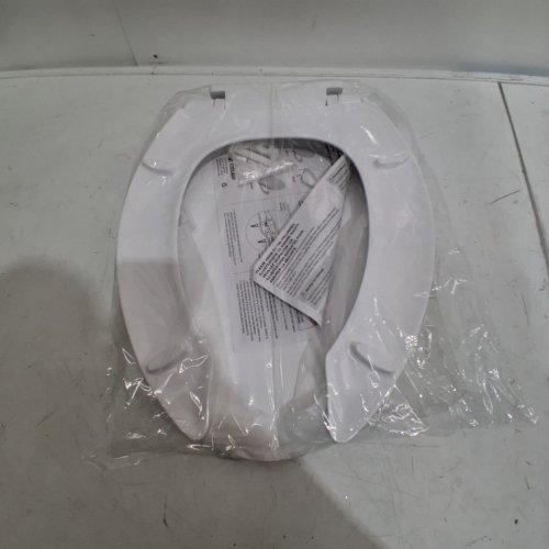 TOWO ELONGATED OPEN FRONT TOILET SEAT- 18.11" -WHITE (MODEL: 180498) image 3