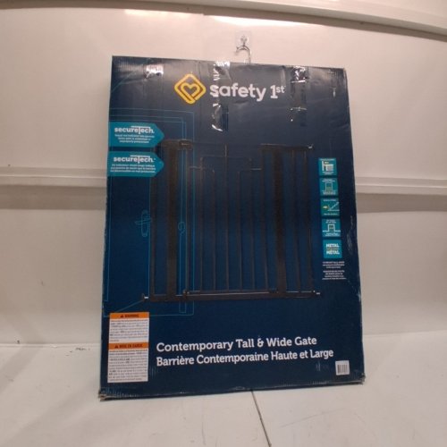 SAFETY 1ST CONTEMPORARY TALL & WIDE GATE WITH SECURETECH - 29"-47" X 36" - BLACK - (MODEL: GA176CBLK) image 4