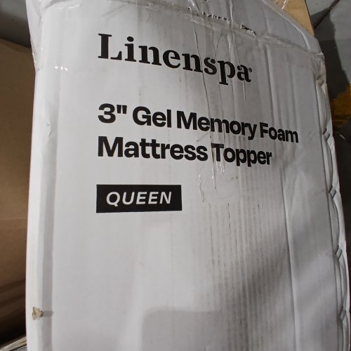 LINENSPA THICK GEL INFUSED MEMORY FOAM MATTRESS TOPPER - 3" QUEEN - BLUE (MODEL: LS30QQ30GT) image 4