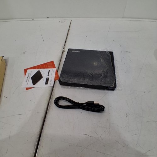 AGPTEK 8-IN-1 SLIM EXTERNAL CD/DVD DRIVE & BURNER - BLACK (MODEL: BT669) image 3