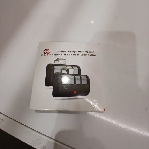 2PK CREACITY THREE BUTTON UNIVERSAL REMOTE GARAGE DOOR OPENER WITH VISOR CLIP - BLACK image 3