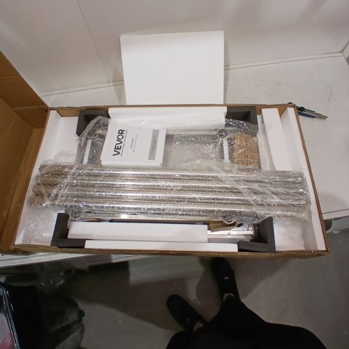 HEAVY DUTY METAL WORKTABLE WITH 3 ADJUSTABLE HEIGHT LEVELS - 24" X 18" X 34" - STAINLESS STEEL - (MODEL: ET-24-18) image 2