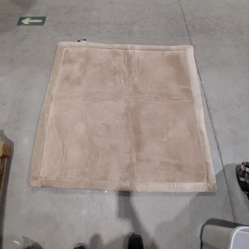 HULOOSLEEP ELASTI-FOAM BABY PLAY MAT - 50" X 50" - BEIGE - (MODEL-CAMATBEIGE-200200) image 2
