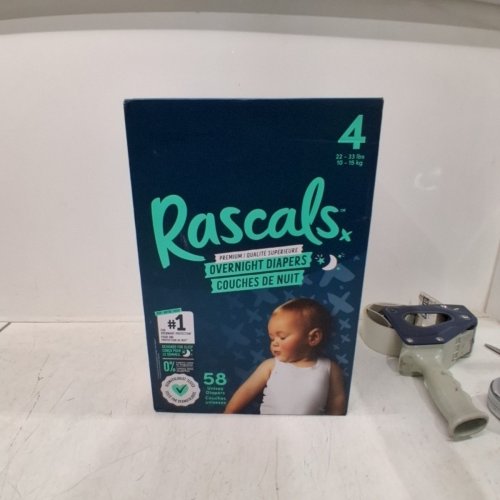 58PK RASCALS OVERNIGHT DIAPERS - SIZE 4 image 2