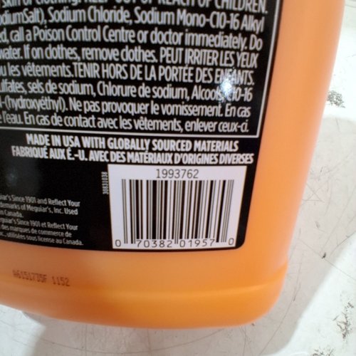 MEGUIAR'S WASH & WAX CAR WASH SHAMPOO - 3.78 L - CITRUS SCENT (MODEL: 1993762) image 4