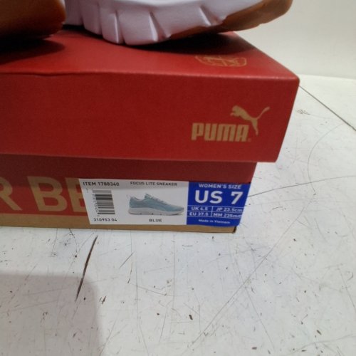 WOMEN'S PUMA FOCUS LITE SNEAKERS / RUNNING SHOES - SIZE 7 - LIGHT BLUE/WHITE (STYLE : 1788340) image 3