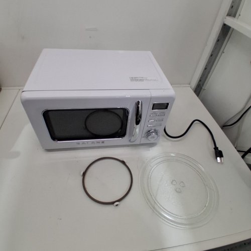 GALANZ RETRO STYLE COUNTERTOP MICROWAVE OVEN - 0.7CU.FT. - WHITE (MODEL: GLCMKZ07WER07) image 3