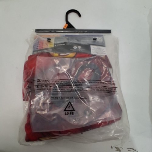 BOY'S DC THE FLASH COSTUME WITH MASK -MEDIUM 8/10 - RED image 3