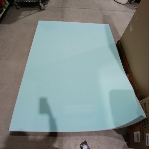 UNBRANDED MEMORY FOAM MATTRESS TOPPER - 3" X 58" X 78" - BLUE image 2
