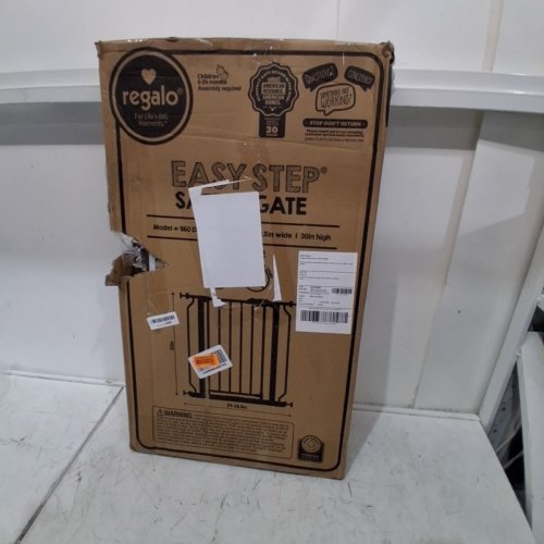 REGALO EASY STEP SAFETY GATE - 29"- 38.5" - WHITE (MODEL : 1160-DS) image 5