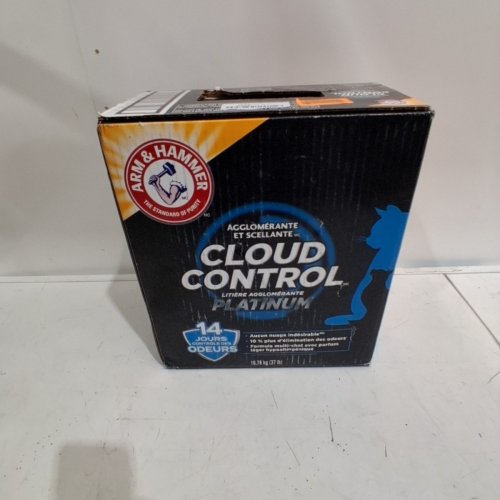 ARM & HAMMER CLUMP & SEAL CLOUD CONTROL PLATINUM CAT LITTER - 14 DAYS ODOUR CONTROL - 37LBS - BLUE/BLACK image 2