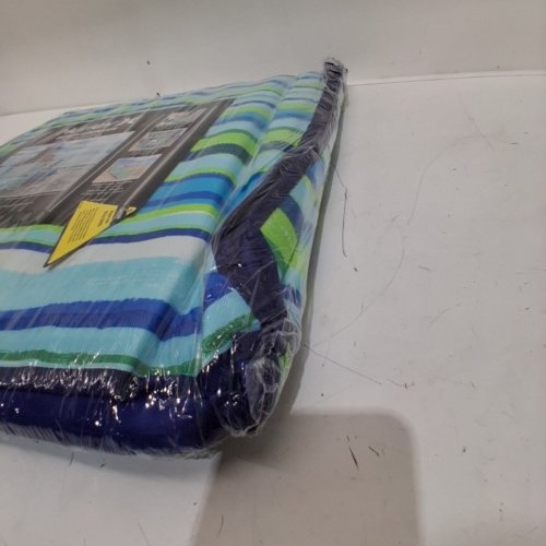 HURLEY BEACH GROUND MAT LOUNGER WITH BACKREST AND COOLER POCKET - BLUE\GREEN (MODEL: 169502F) image 3