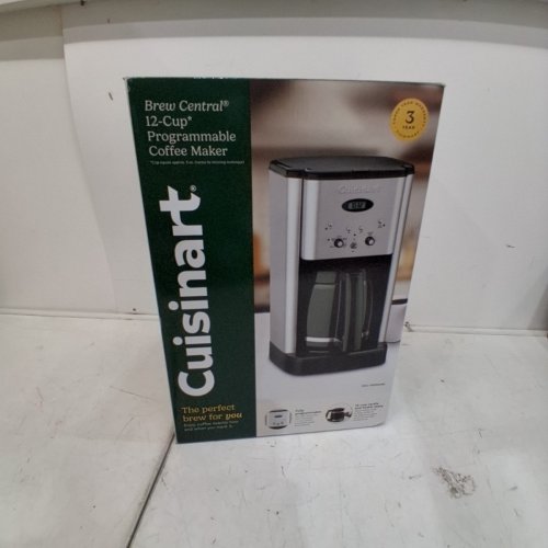 CUISINART BREW CENTRAL PROGRAMMABLE COFFEE MAKER - 12 CUP GLASS CARAFE - STAINLESS STEEL (MODEL: DCC-1200NASC) image 7