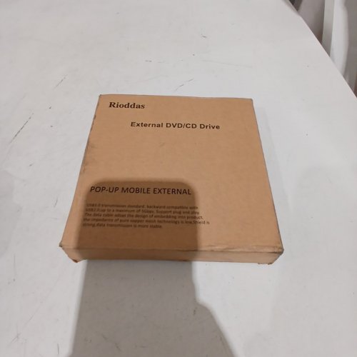 RIODDAS EXTERNAL DVD/CD DRIVE - BLACK image 2